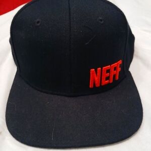 NEFF Black and Orange Adjustable Baseball Hat